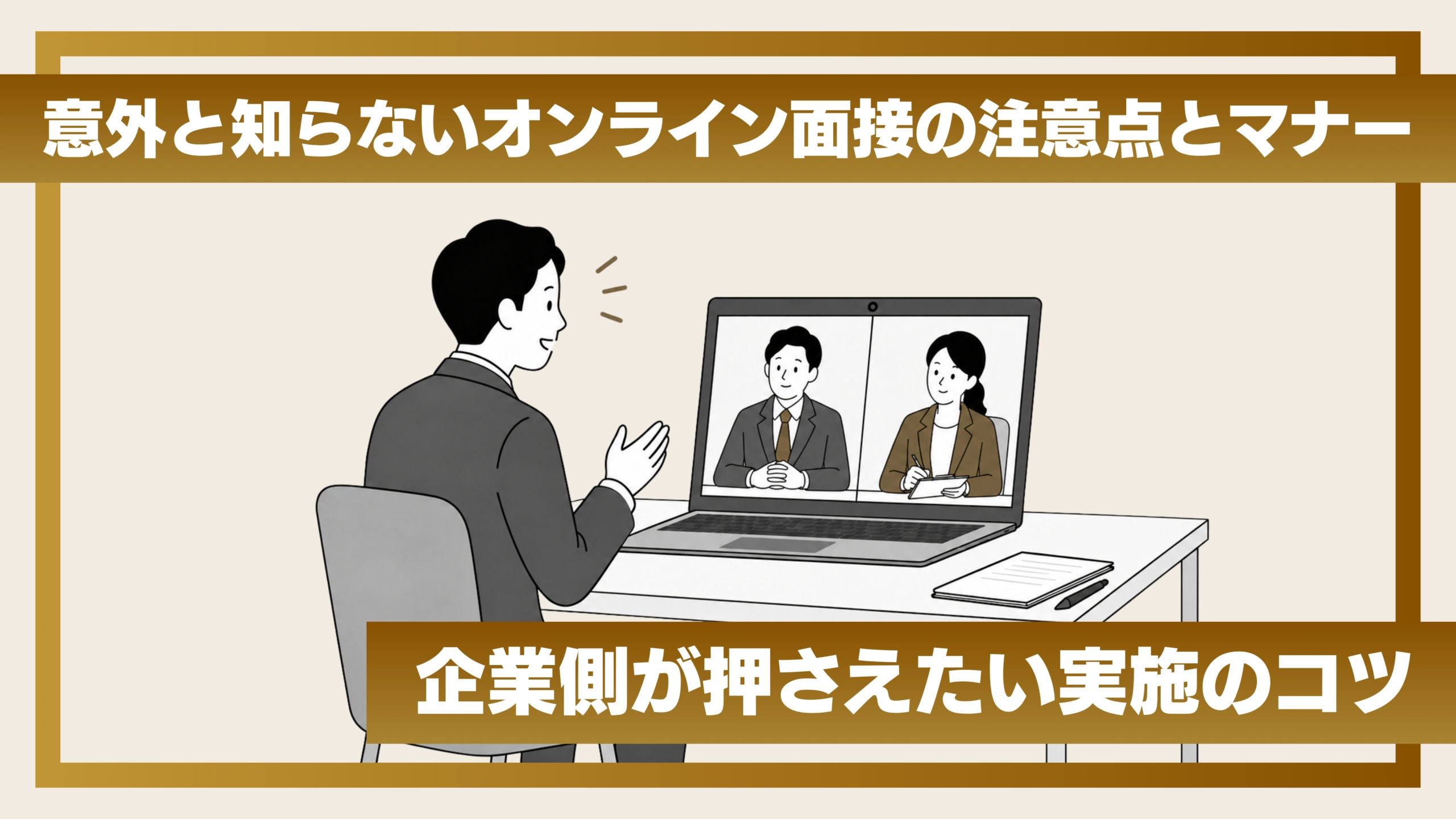意外と知らないオンライン面接の注意点とマナー｜企業側が押さえたい実施のコツ